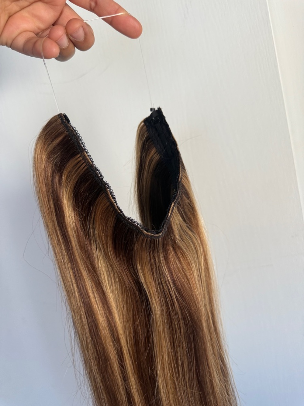 16” Real Remy Human Hair Extensions—Straight, with Invisible Wire - Picture 6 of 8